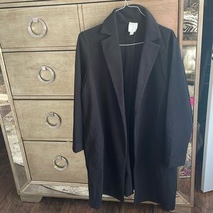 Joie black light weight blazer coat, size 1X, new